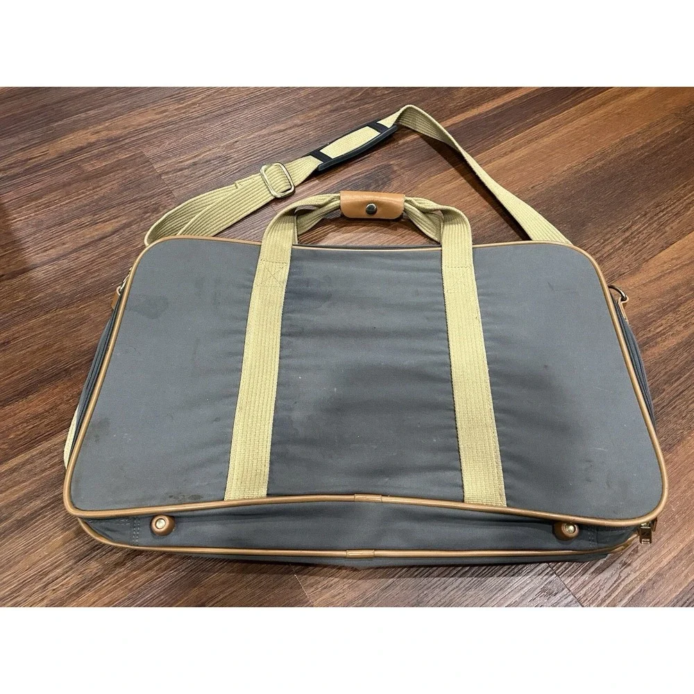 Vintage‎ Samsonite Canberra Suit Case Garment Duffle Bag Folding Straps